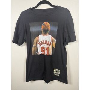 Hardwood classics Mitchell & ness NBA Dennis Rodman‎ 91 T-shirt black size M
